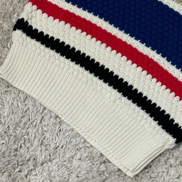 Colter Bay 1980s Vintage Short Sleeve Top Shirt Sweater Striped Cute Hip - Picture 6 of 9